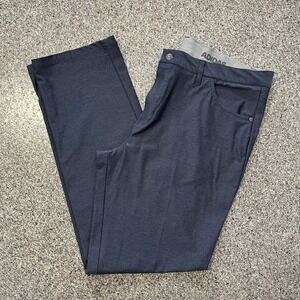 Adidas Golf Pants Mens 38x33 Ultimate 365 Performance Heather Blue 5 Pocket